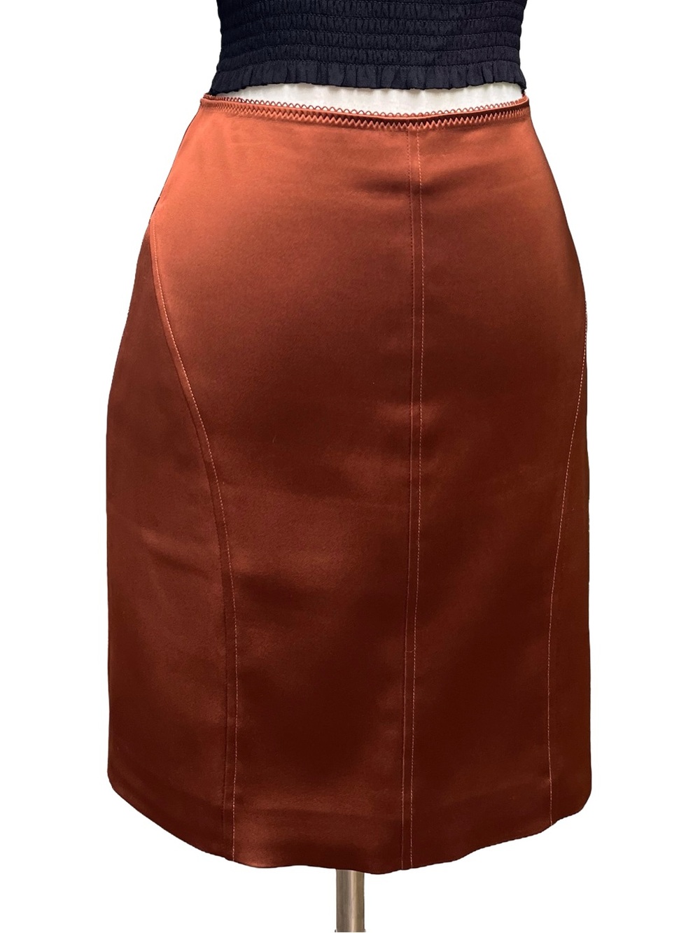 Wilfred Aritzia Satin Mini Skirt Copper Size 6